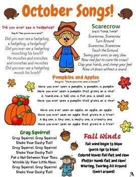 october songs for preschool